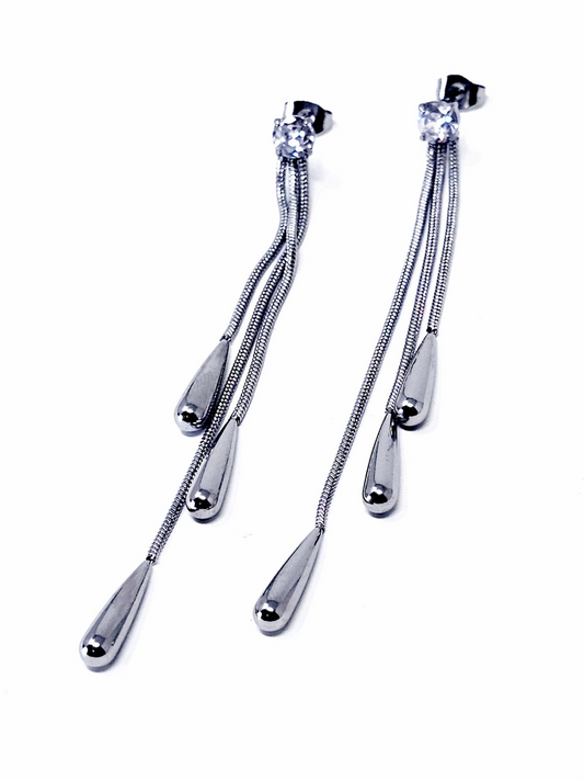 Coppia di Orecchini "Cassiopea" Silver
