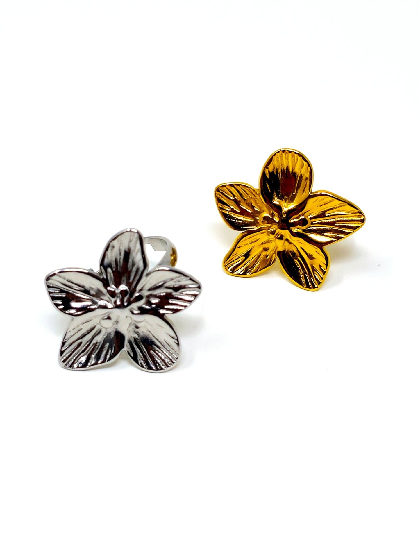 Anello Regolabile "Hibiscus" Gold o Silver - 333HOPE333