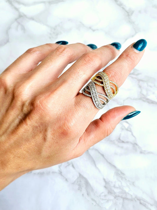 Anello Regolabile "Naira" Gold o Silver - 333HOPE333