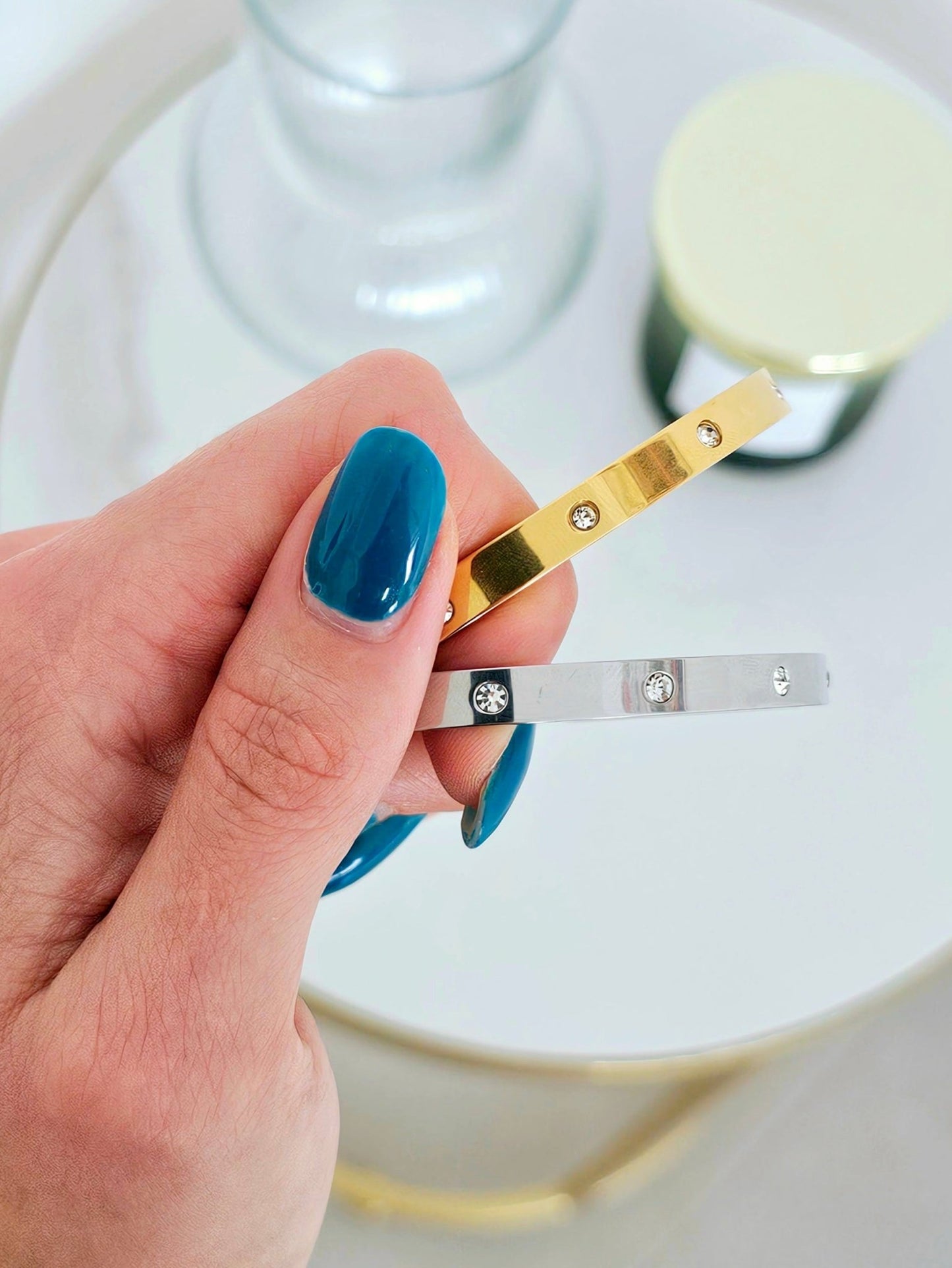 Bracciale Bangle "Cuff” Gold o Silver - 333HOPE333