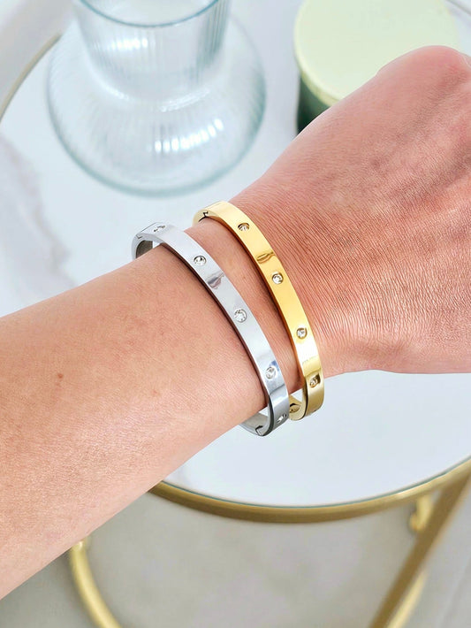 Bracciale Bangle "Cuff” Gold o Silver - 333HOPE333