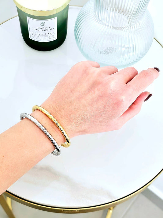 Bracciale Bangle "Helical” Gold o Silver - 333HOPE333