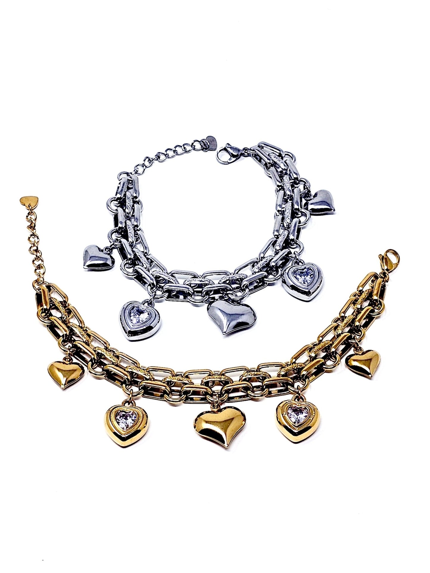 Bracciale "Cuori Sonaglio" Gold o Silver - 333HOPE333