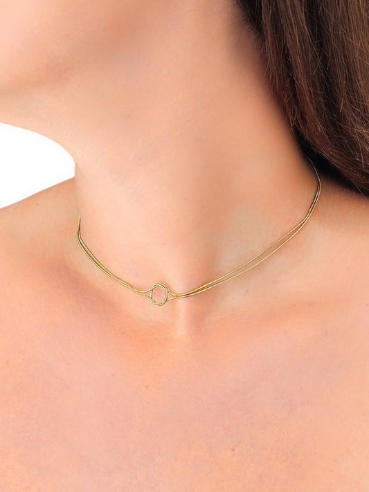 Choker/Girocollo "Reef Knot" Gold - 333HOPE333