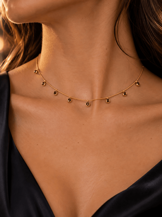 Collana Girocollo "Ambra Dots" - 333HOPE333