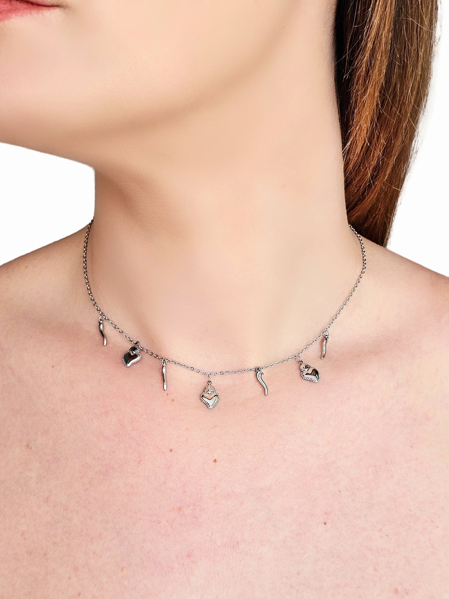 Collana Girocollo "Amuleti" Silver - 333HOPE333
