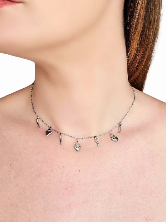 Collana Girocollo "Amuleti" Silver - 333HOPE333