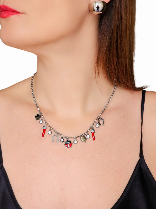 Collana Girocollo "Fortuna" Silver - 333HOPE333