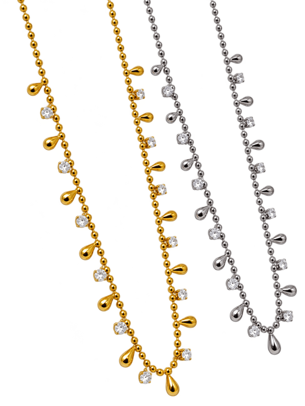 Collana Girocollo "Gocce" Gold o Silver - 333HOPE333