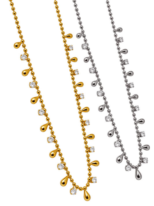 Collana Girocollo "Gocce" Gold o Silver - 333HOPE333
