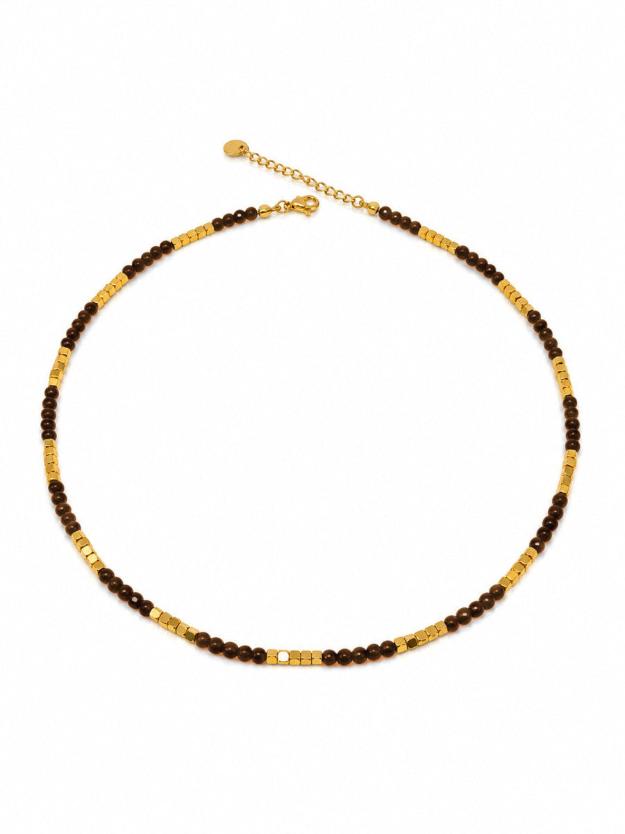 Collana Girocollo "Pepite Crystal" con Pietre Naturali