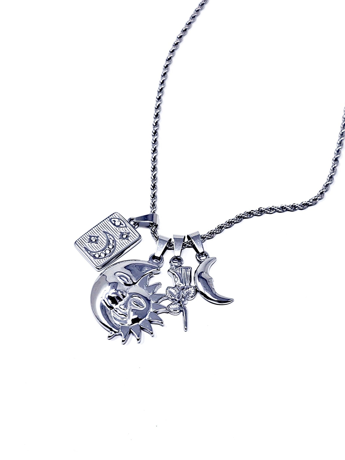 Collana "Sun & Moon" Silver - 333HOPE333