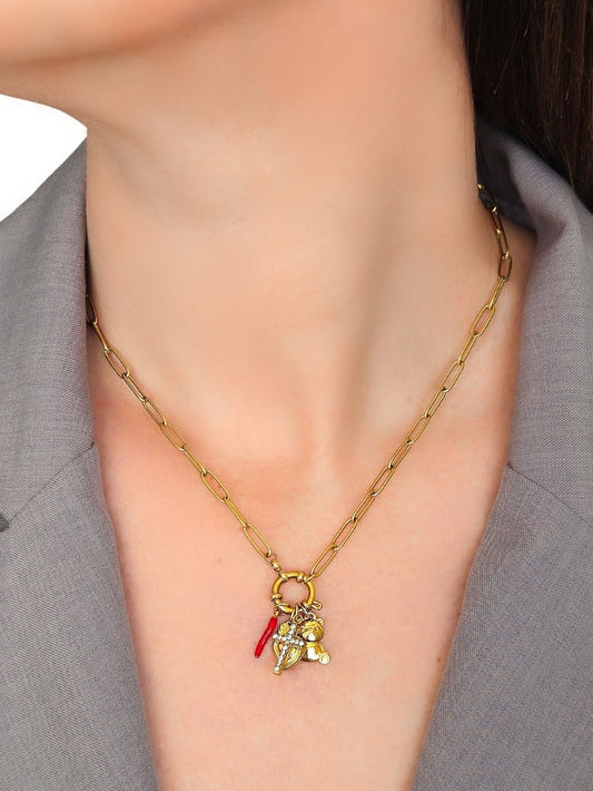 Collana "Teddy Faith" Gold - 333HOPE333