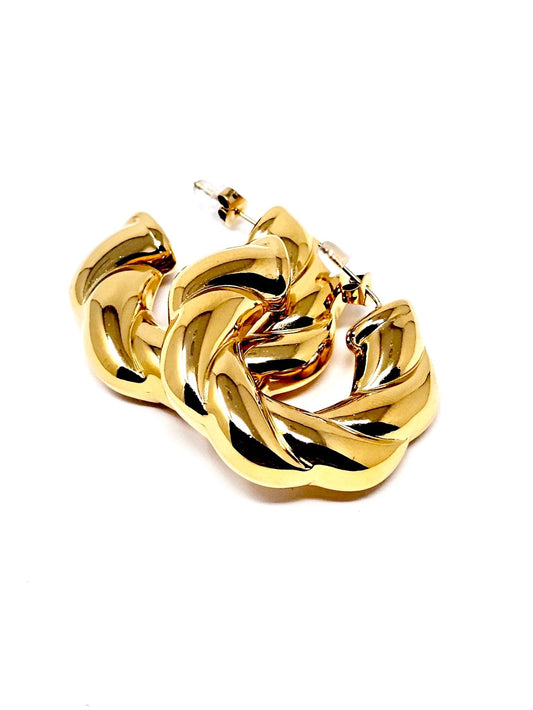 Coppia di Cerchi “Esmeralda Chunky” Gold - 333HOPE333