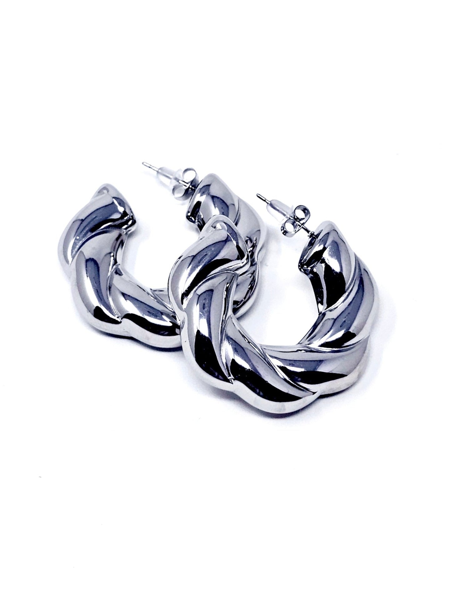 Coppia di Cerchi “Esmeralda Chunky” Silver - 333HOPE333