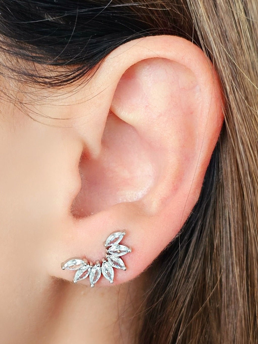 Coppia Di Orecchini RERUM In Argento 925 Placcato Oro Rosa 18kt Con Pietre Naturali – Ipoallergenici - copertina