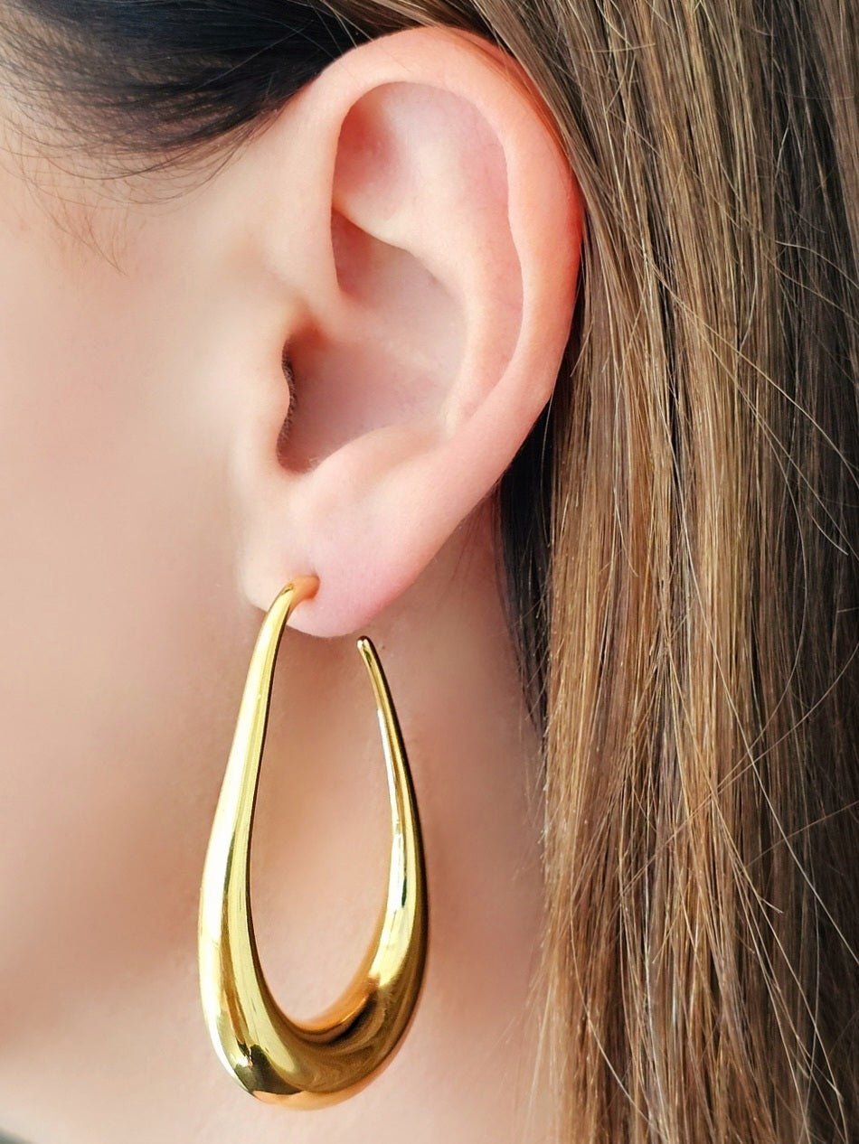 Coppia di orecchini "Claw Bigā Gold - 333HOPE333