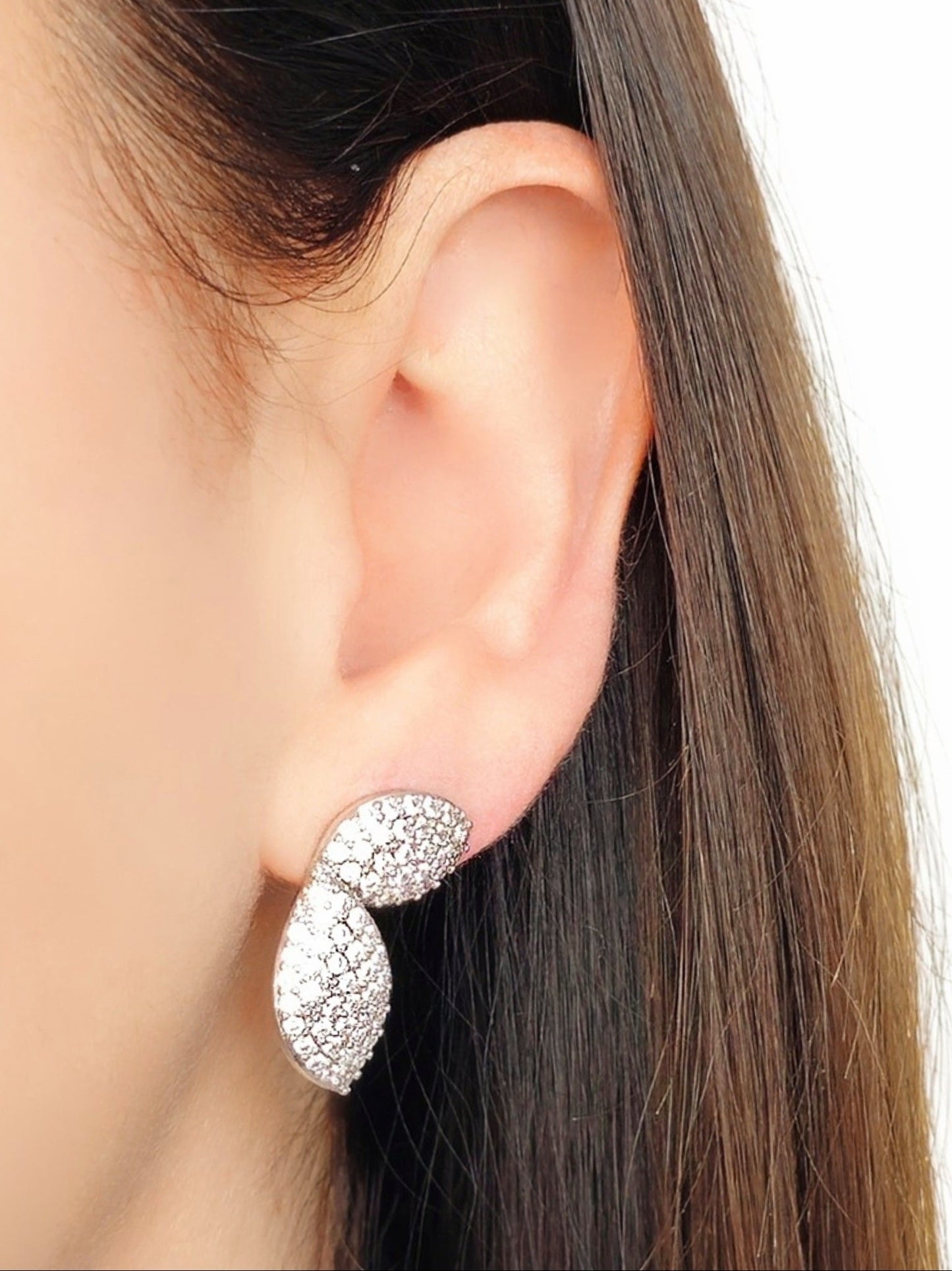 Coppia di Orecchini "Leafs” Silver - 333HOPE333