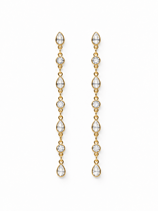 Coppia di Orecchini Pendenti "Rugiada" Gold o Silver - 333HOPE333