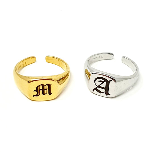 Anello Chevalier Personalizzato Regolabile "Nobles" Gold o Silver - 333HOPE333