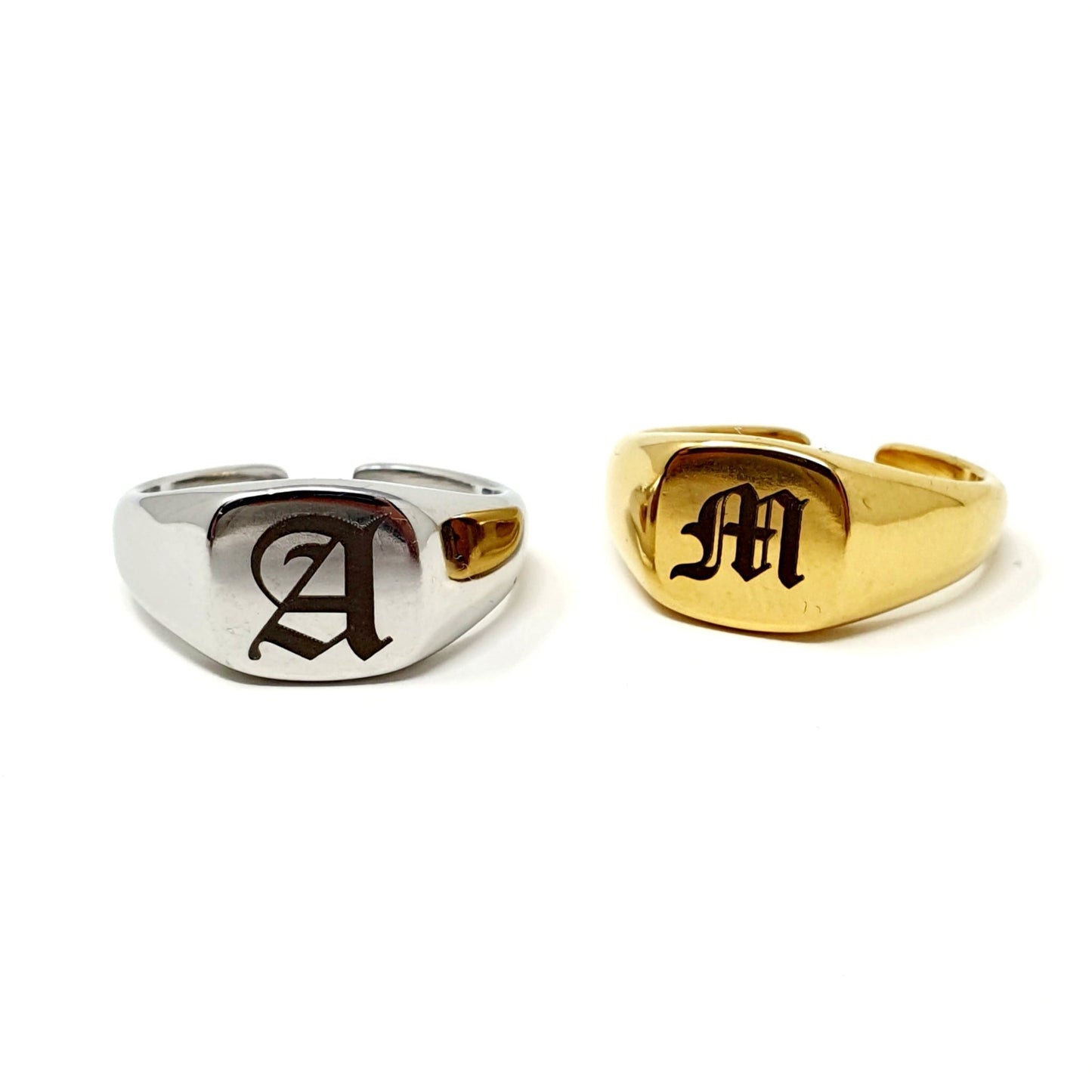 Anello Chevalier Personalizzato Regolabile "Nobles" Gold o Silver - 333HOPE333