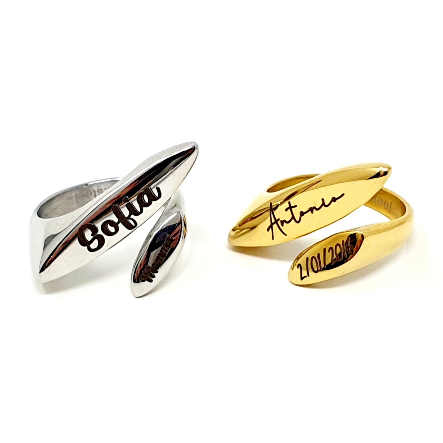 Anello Personalizzato Regolabile "Claw" Gold o Silver - 333HOPE333
