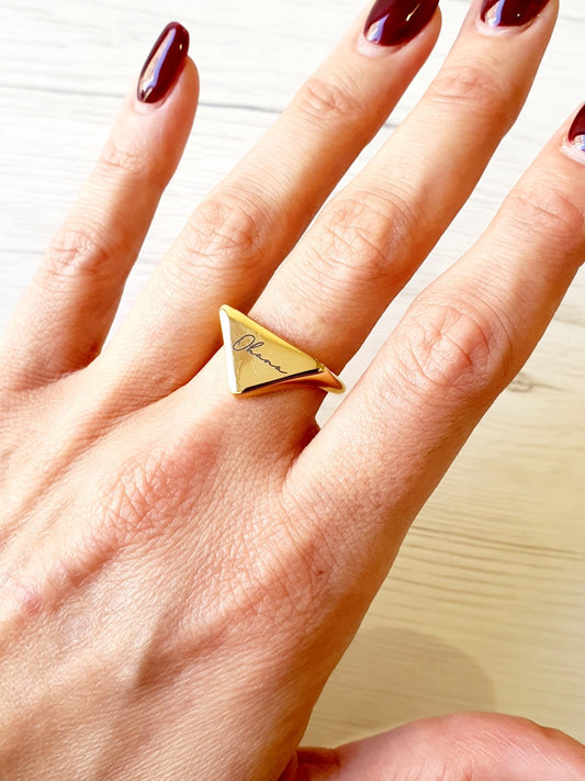 Anello Personalizzato Regolabile "Minimal" Gold o Silver - 333HOPE333