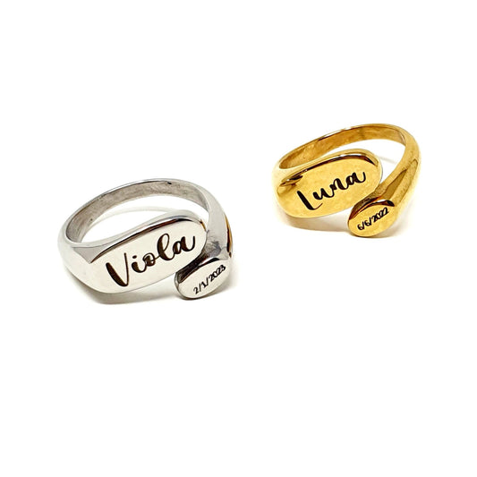 Anello Personalizzato Regolabile "Special" Gold o Silver - 333HOPE333