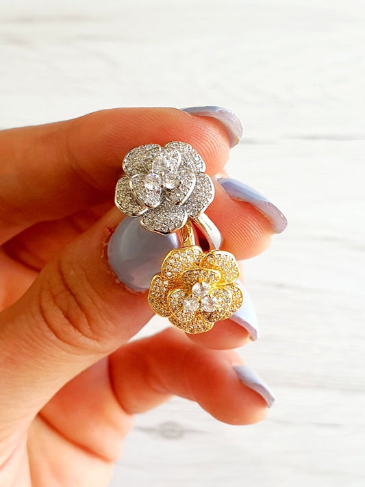 Anello Regolabile "Camelia" Gold - 333HOPE333