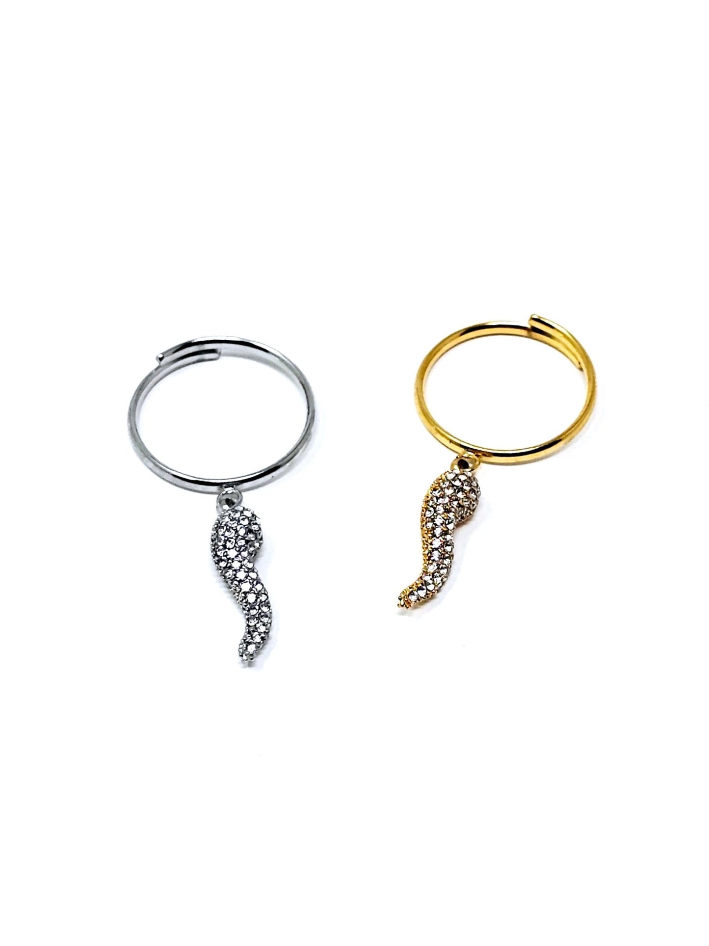 Anello Regolabile "Corno Shine" Gold o Silver - 333HOPE333