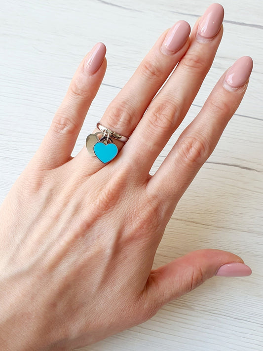 Anello Regolabile "Fifth Avenue" Silver & Verde Tiffany - 333HOPE333