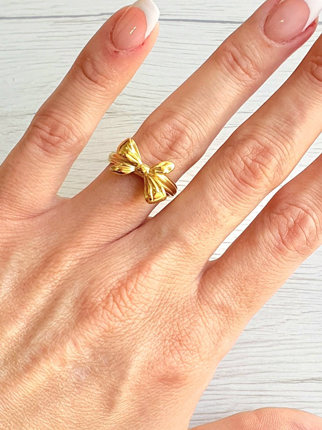 Anello Regolabile "Fiocco" Gold - 333HOPE333