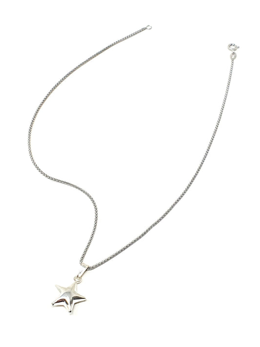 ARGENTO 925 - Catenina Popcorn con Stella Bombata - 333HOPE333
