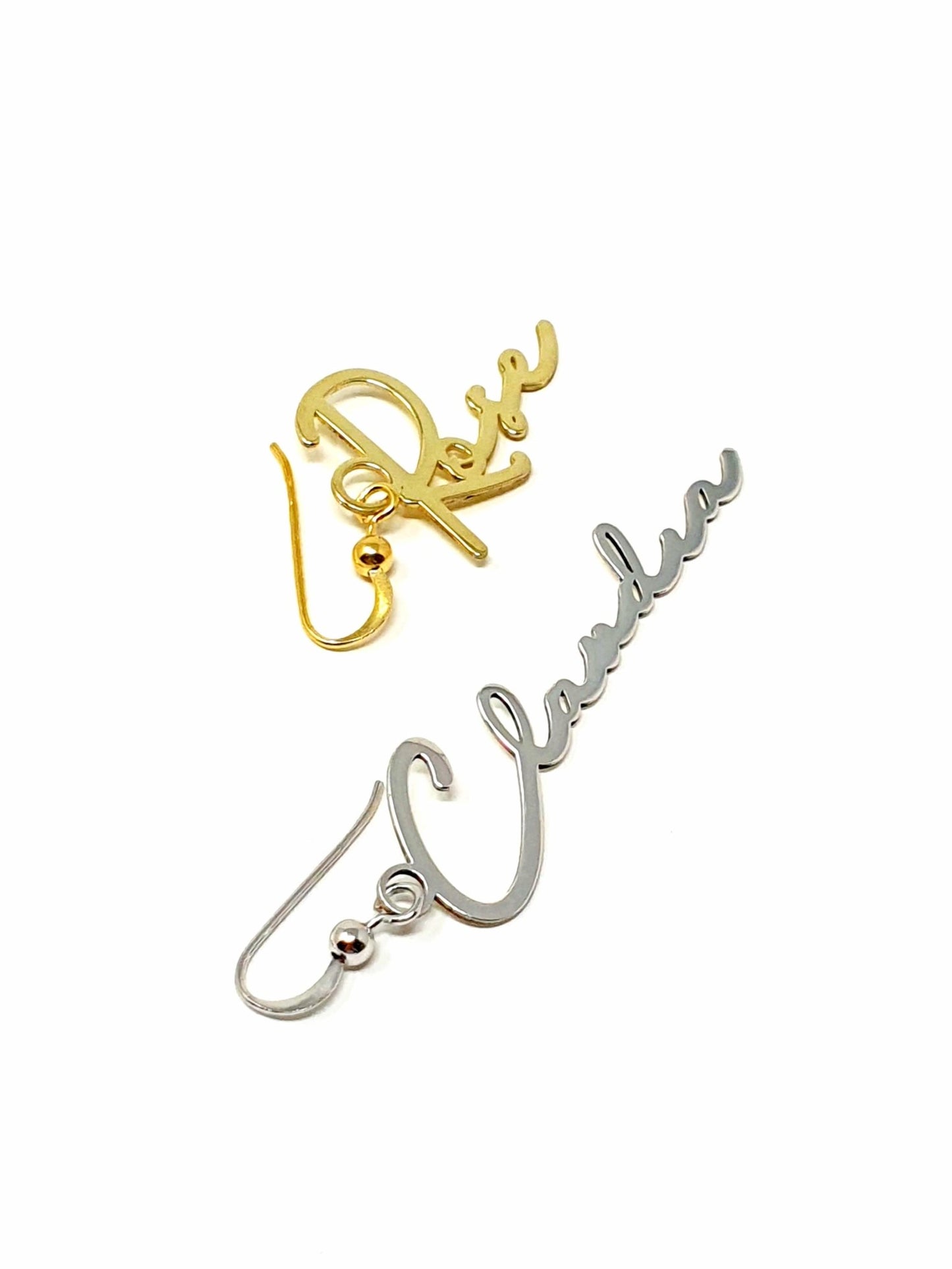 ARGENTO 925 - Orecchino Personalizzato con Firma - 333HOPE333