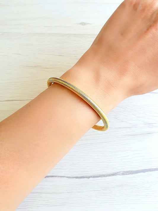 Bracciale Bangle "Hard Shell” Gold o Silver - 333HOPE333
