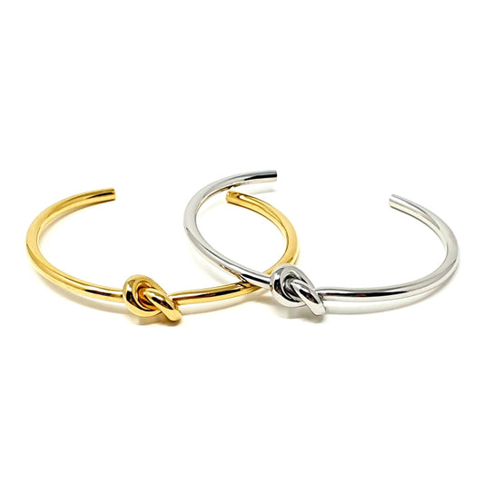 Bracciale bangle "Nodo” Gold o Silver - 333HOPE333