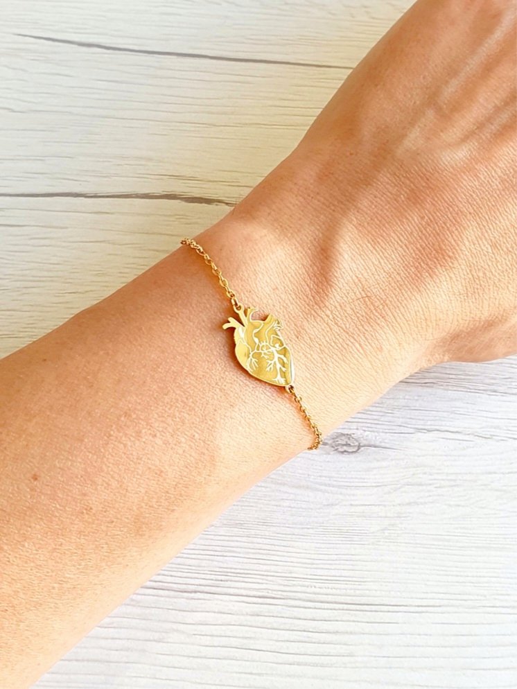 Bracciale "Cuore Anatomico” Gold - 333HOPE333