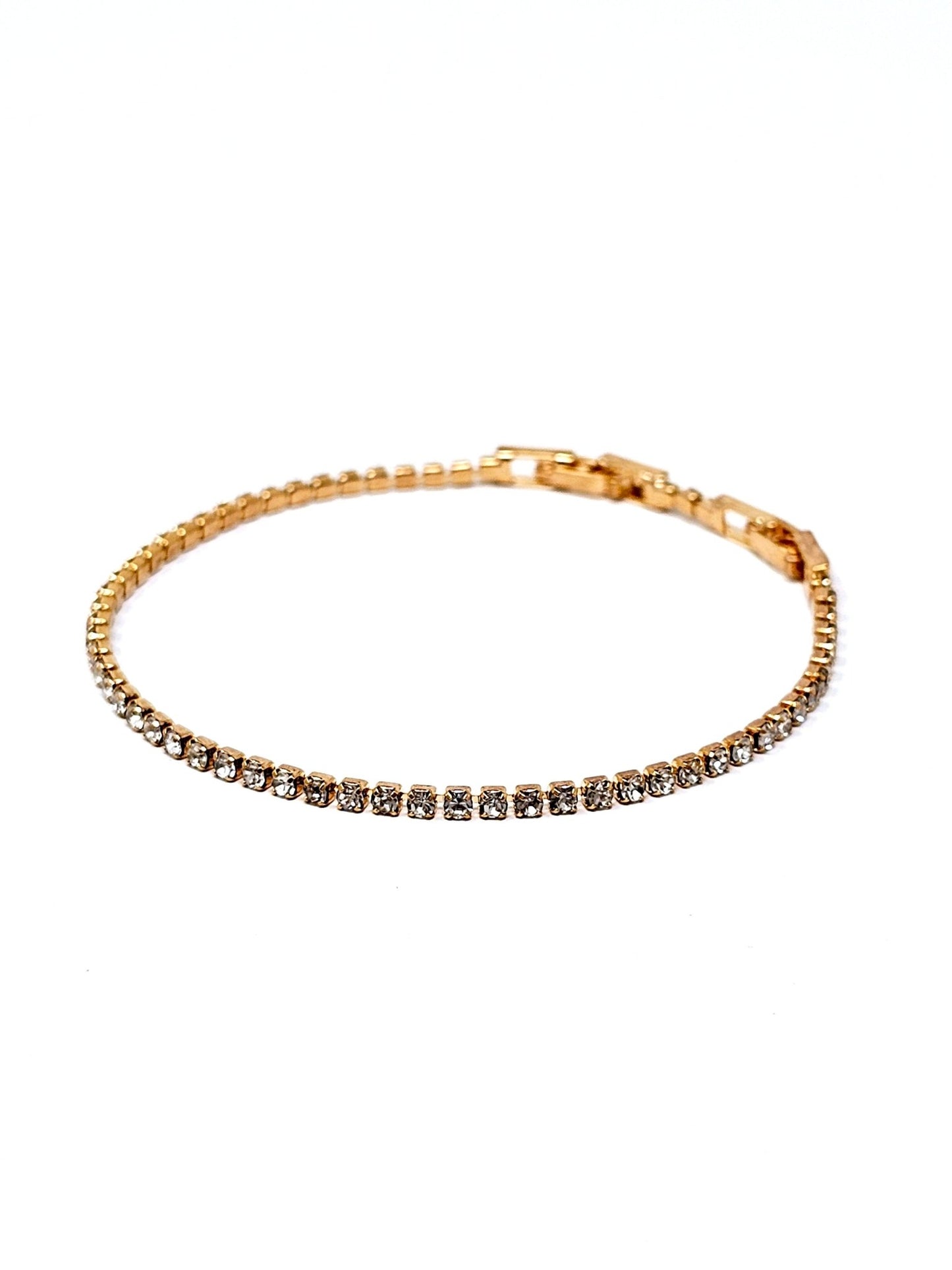 Bracciale Tennis Gold con Pietre Piccole (2 mm.) - 333HOPE333