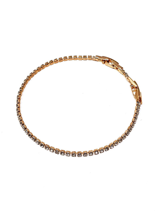 Bracciale Tennis Gold con Pietre Piccole (2 mm.) - 333HOPE333