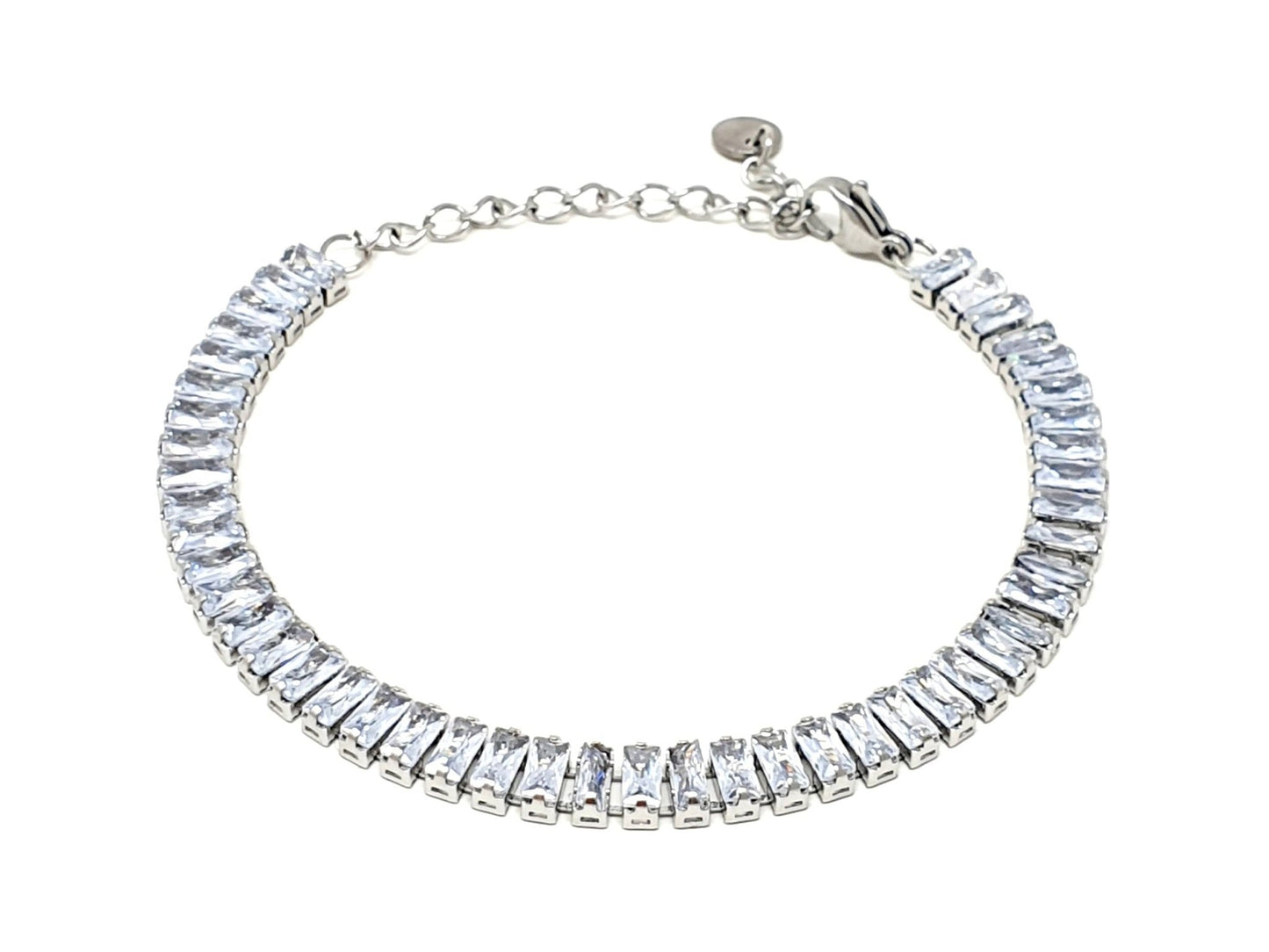 Bracciale tennis "Royalty" silver - 333HOPE333