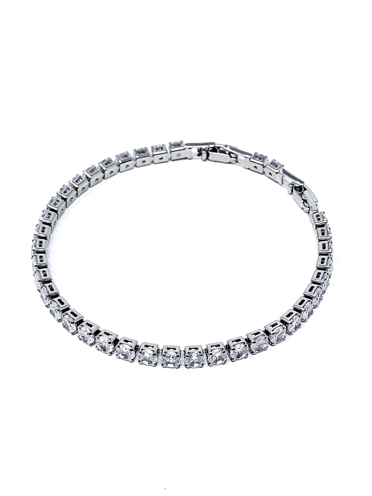 Bracciale Tennis Silver con Pietre Grandi (4 mm.) - 333HOPE333