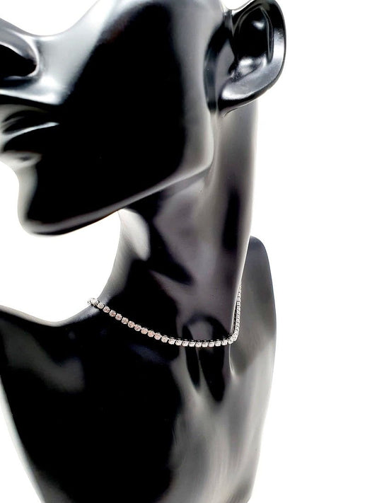 Choker/Girocollo Tennis Silver (3 mm.) - 333HOPE333