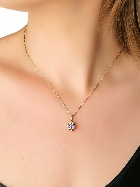 Collana "Campanella Caprese" Gold con Pietre Multicolor - 333HOPE333