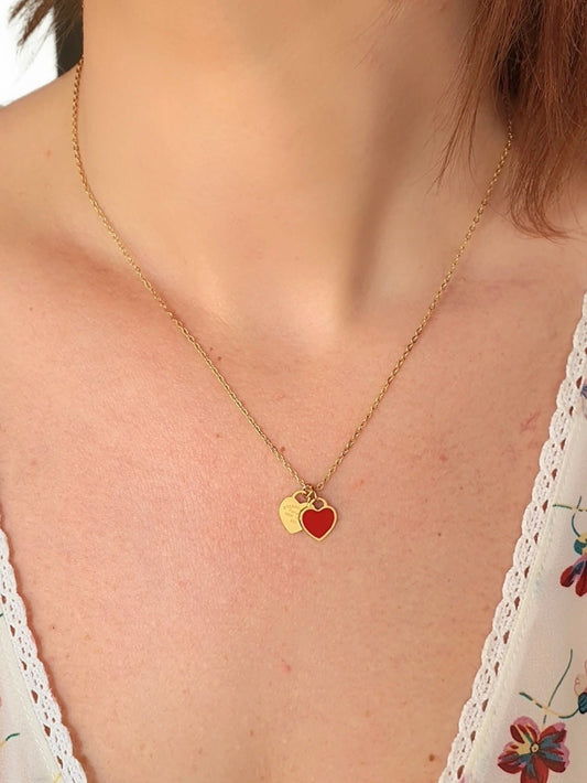 Collana "Fifth Avenue" Gold & Rosso - 333HOPE333
