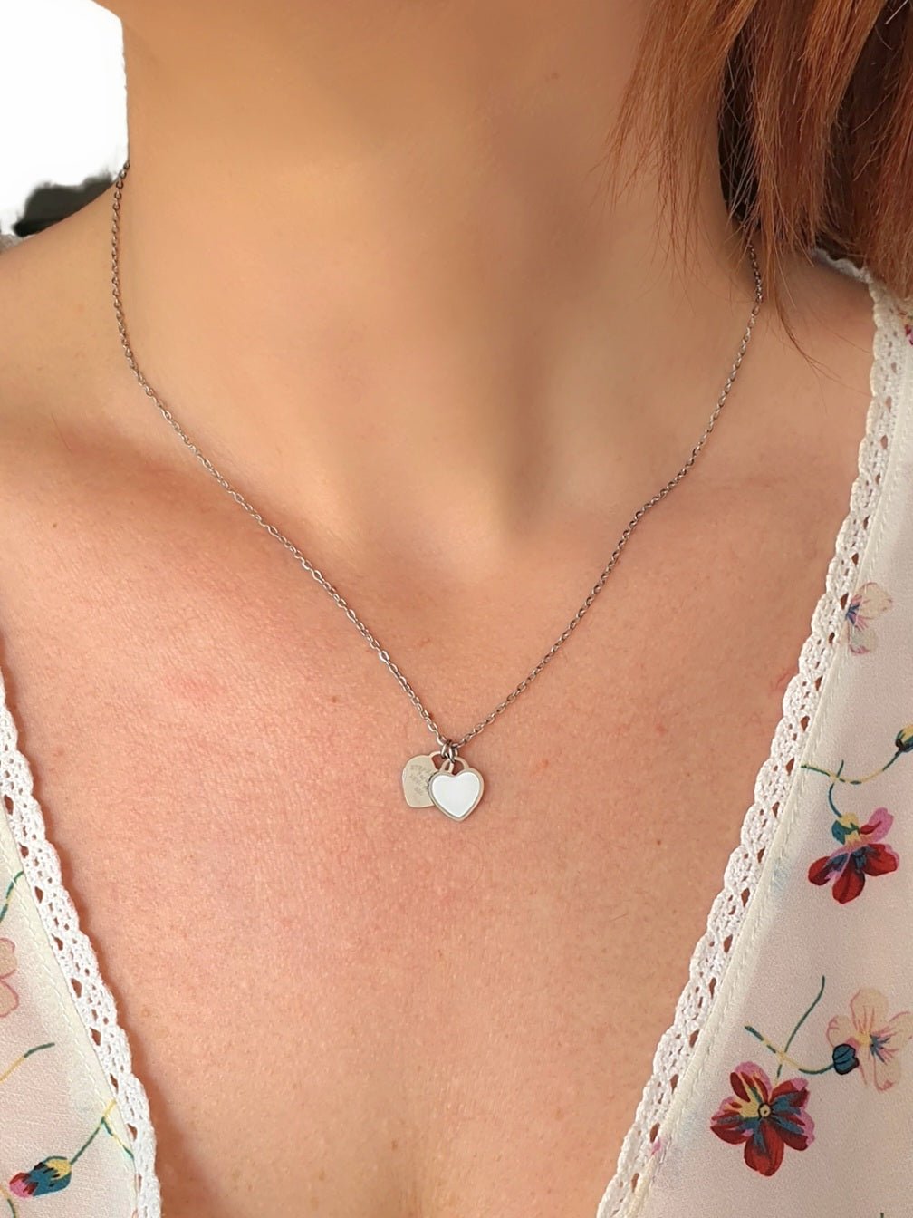 Collana "Fifth Avenue" Silver & Bianco - 333HOPE333