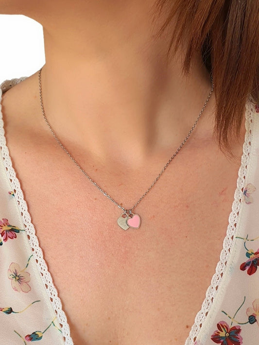 Collana "Fifth Avenue" Silver & Rosa - 333HOPE333