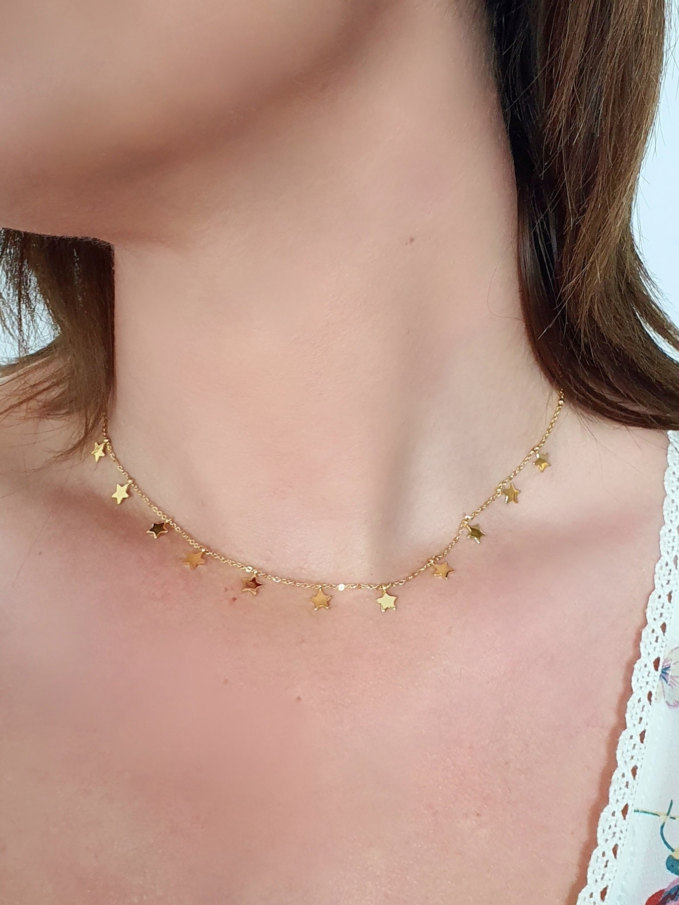 Collana girocollo "Little Stars" gold - 333HOPE333