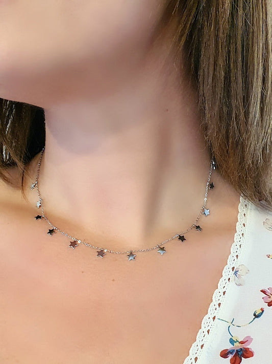 Collana girocollo "Little Stars" Silver - 333HOPE333