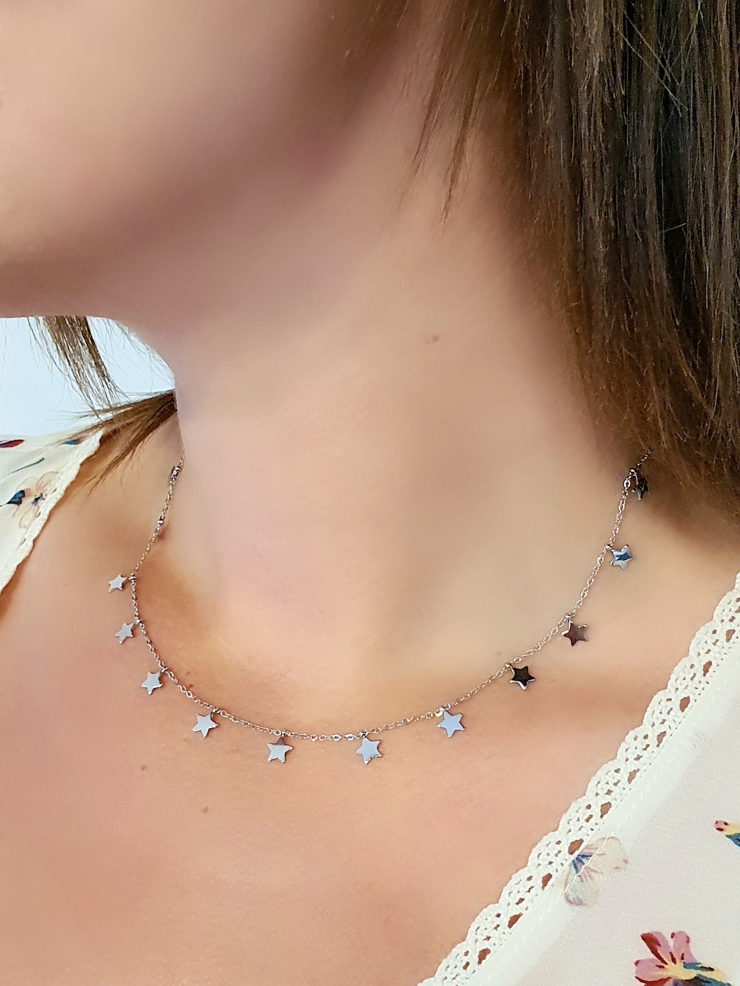 Collana girocollo "Little Stars" Silver - 333HOPE333