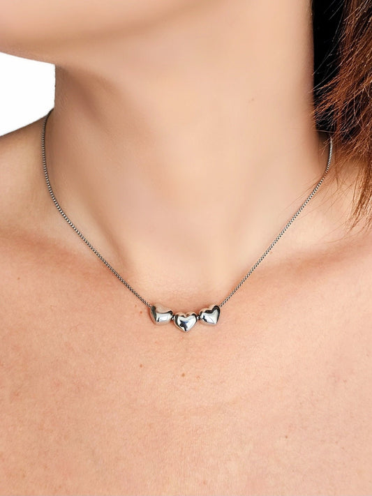 Collana Girocollo "Loves" Silver - 333HOPE333